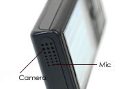 MA100　携帯電話型マイクロカメラレコーダー　モバイルエージェントのレンズ穴