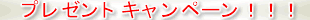 プレゼントキャンペーン
