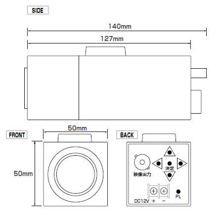 超高感度最新鋭デザイナーズ屋内防犯カメラ　CN-JT111Aの製品承認図