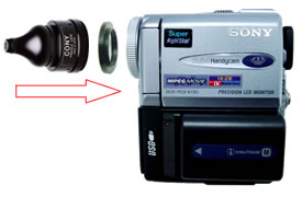 カメラ その他 証拠撮りシステム ビデオカメラ用ピンホールレンズCN-PL2と専用バッグ 
