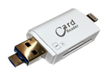 iPhoneとAndroidに接続できるSD／microSDカードリーダー　CN-18SDR