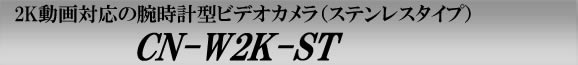 高級感溢れるステンレスタイプの2K動画対応腕時計型ビデオカメラ　CN-W2K-ST