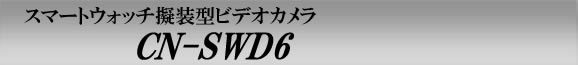 スマートウォッチ擬装型ビデオカメラ　腕時計型スパイカメラ　CN-SWD6