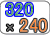 解像度320×240